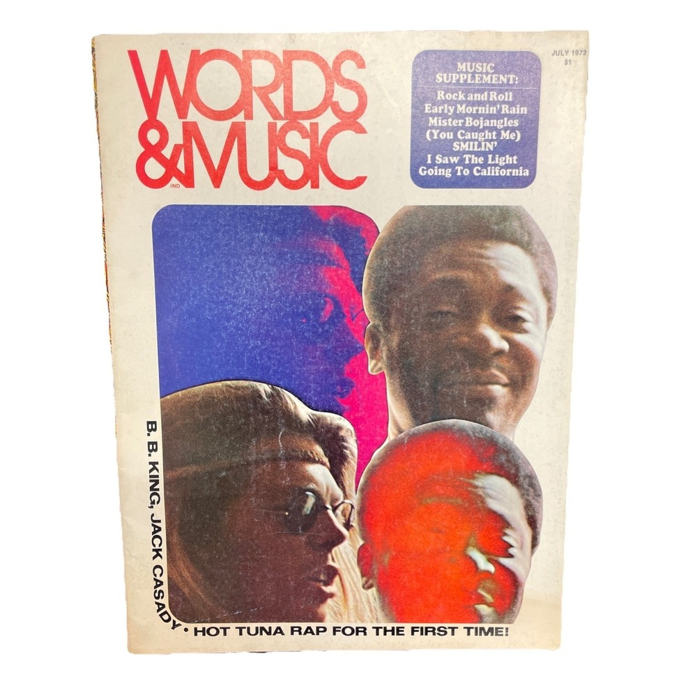 Words & Music July 1972 Magazine